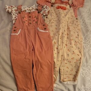 Floral Embroidered Jumpsuit Set, Size 5 & 6, New w/o Tags, Never Worn